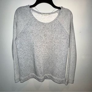 Lace Back Crewneck